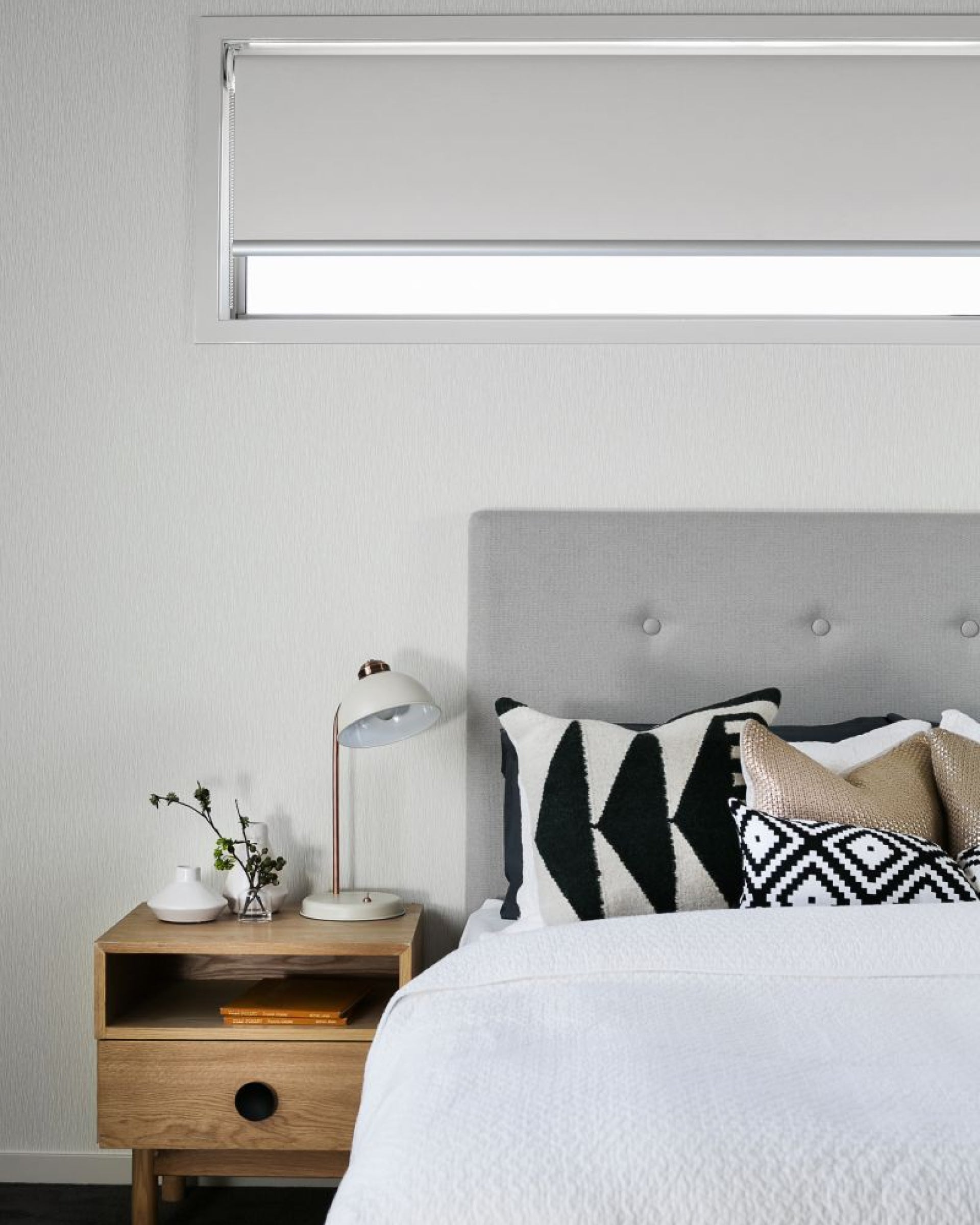 Saga, Grey Blackout Roller Blinds