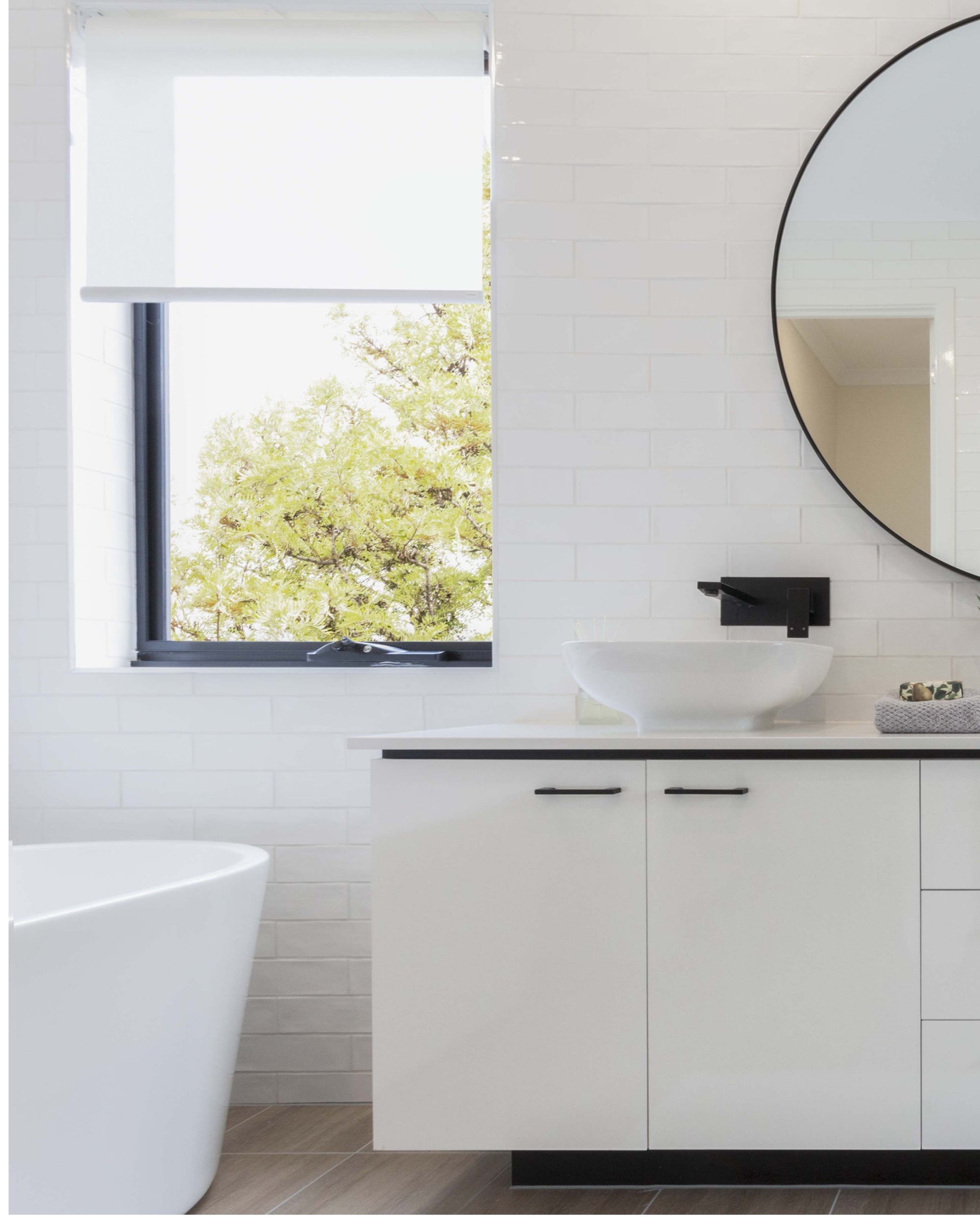 Saga, White Sunscreen Roller Blinds