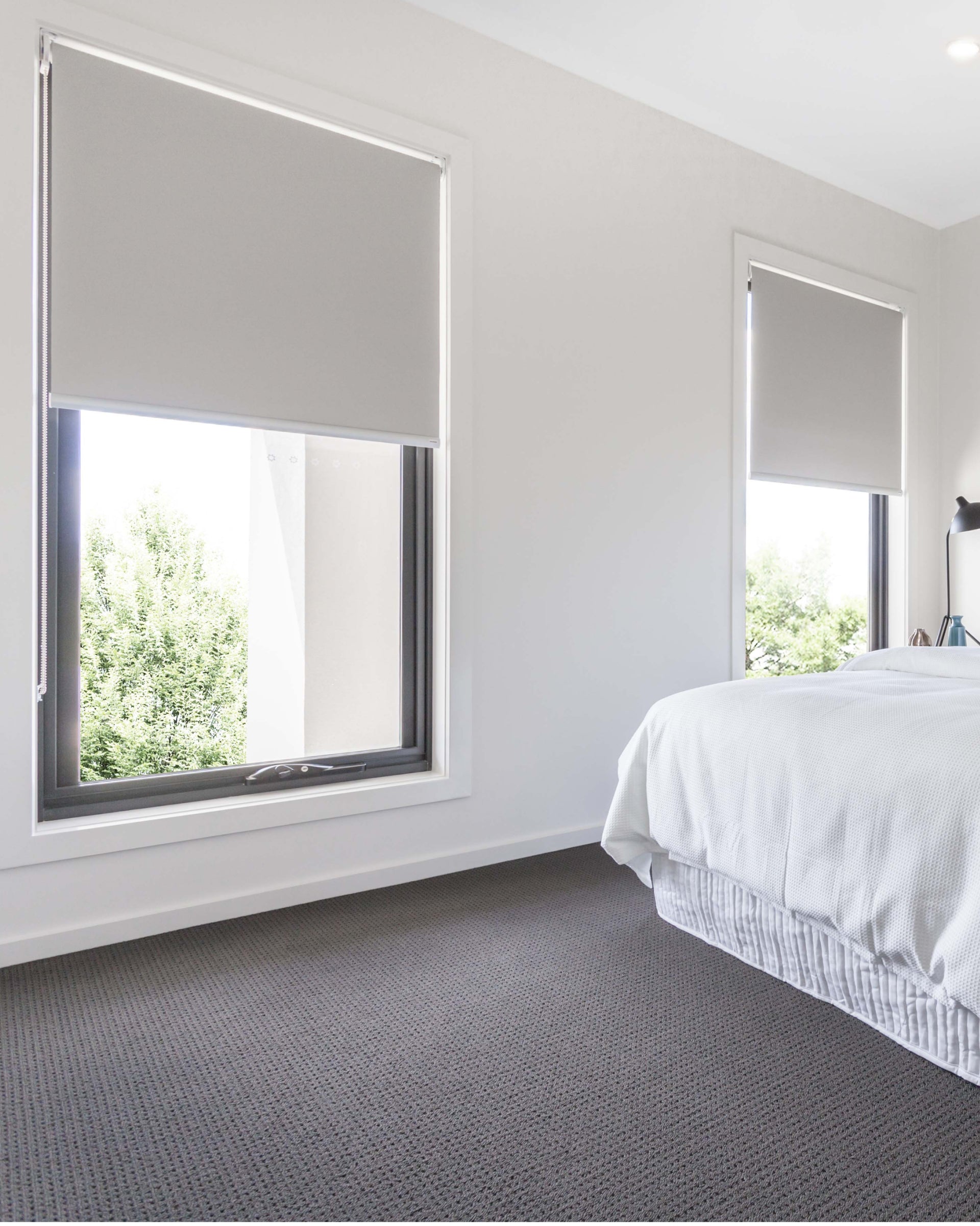 Saga, Grey Blackout Roller Blinds