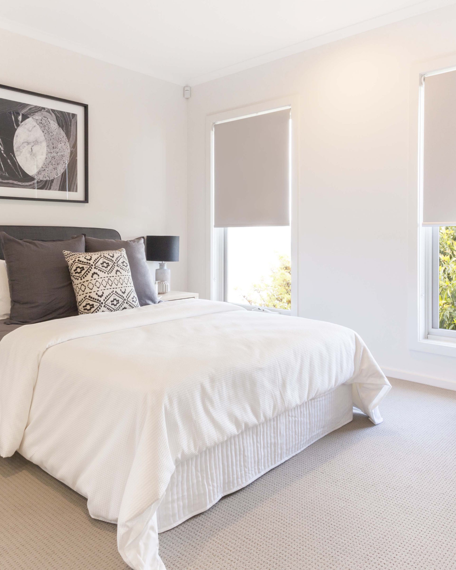 Saga, Grey Blackout Roller Blinds