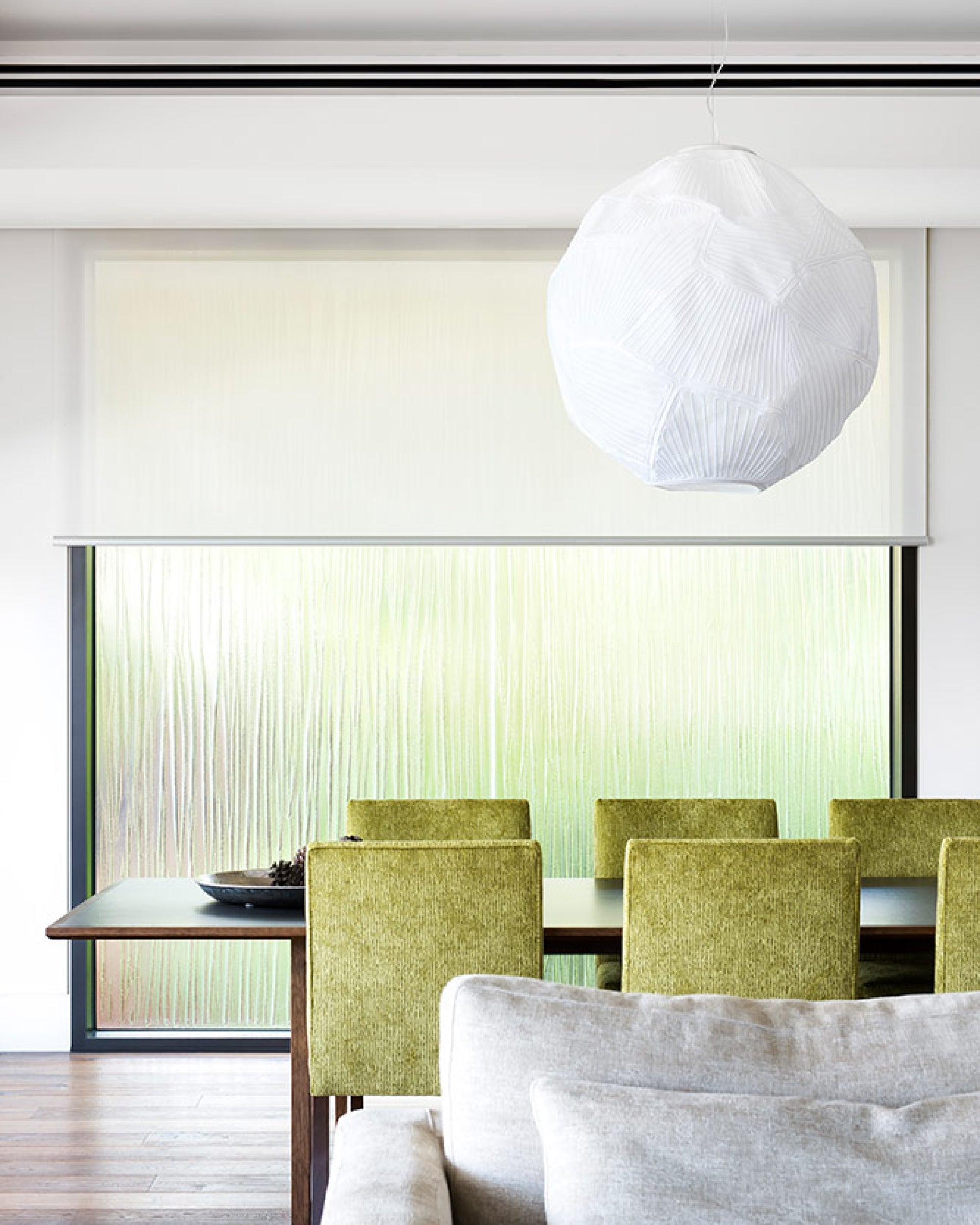 Saga, White Sunscreen Roller Blinds