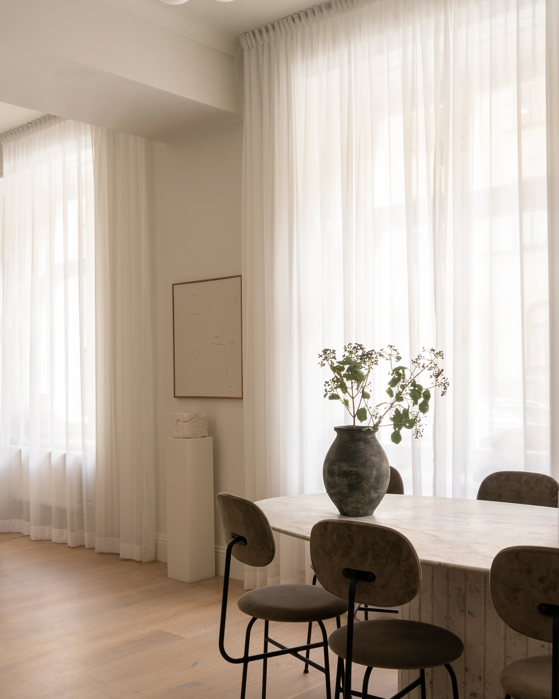 Terra, Voile White Sheer Curtain